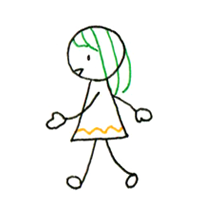 6 人に動きをつけてみよう ボールペンで描く プチかわいいイラスト練習帳